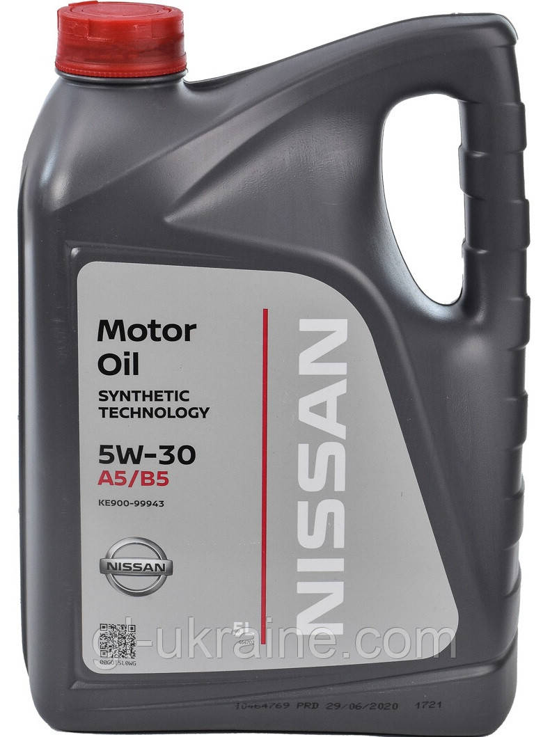 Моторна олива Nissan A5/B5 5W-30, 5л (KE900-99943)