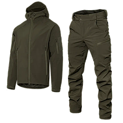 Костюм військовий штормовий No Brand Softshell Gen.II S Оливковий, 8765767 — 662