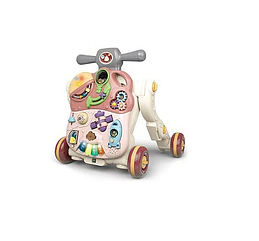 Дитячі ходунки-каталка Yufeng Walking Car 53х39х49 см Рожево-білий (154599), 8860282 — 132