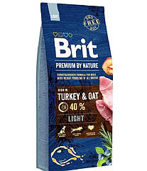 Сухий корм Brit Premium Light для собак з надмірною вагою з індичкою 15 кг (170841 6604) (45, 8814912 — 559