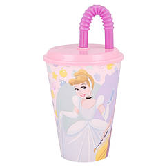 Стакан для дітей з трубочкою 430 мл Stor Disney Princess (51230), 8669674 — 493