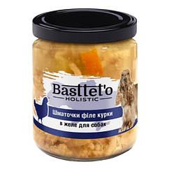 Basttet'o Holistic для собак 500 г Шматочки філе курки в желе, 8912644 — 498