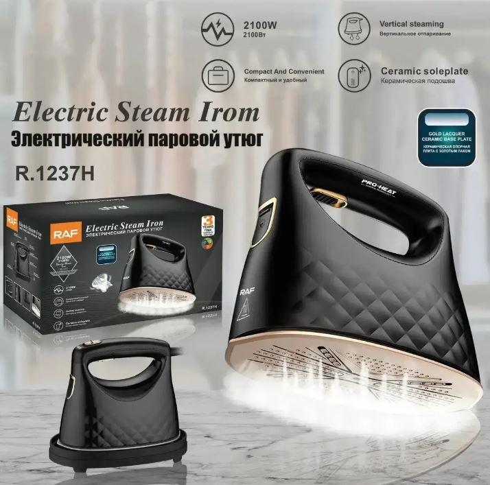 Парова праска RAF R1237H з відпарювачем 100 мл, 2100W, Праска з керамічною підошвою 3 режими роботи, фото 1