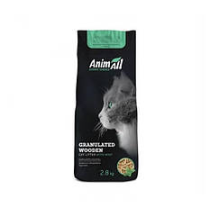 Наповнювач для котячого туалету AnimAll з ароматом м'яти Деревний 2.8 кг (4820224 500423), 7623657 — 212
