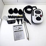 Пароочисник для дому та авто 28в1 3000 Вт Zepline парогенератор дезінфектор ручний на 1.5 л води 3 бар, фото 3