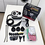 Пароочисник для дому та авто 28в1 3000 Вт Zepline парогенератор дезінфектор ручний на 1.5 л води 3 бар, фото 8