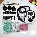 Пароочисник для дому та авто 28в1 3000 Вт Zepline парогенератор дезінфектор ручний на 1.5 л води 3 бар, фото 5