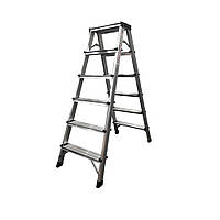 Двостороння драбина GTM KMH1206 алюмінієва, 6 щаблів 1180 мм (KMH1206)