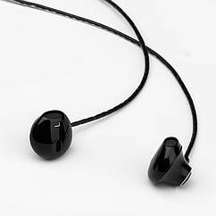 Дротові навушники вкладки з мікрофоном Recci REW-E01 Listener 3.5 mm 1.2 m Black, 8542950 — 702