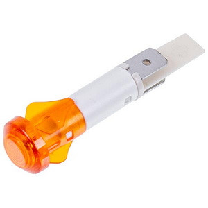 Лампочка індикації для бойлера SWT716UN L=54mm 230V 120°С D=10mm (2 контакти), фото 1