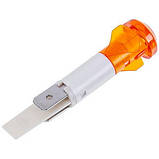 Лампочка індикації для бойлера SWT716UN L=54mm 230V 120°С D=10mm (2 контакти), фото 4