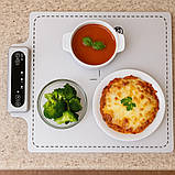 Килимок силіконовий на кухню для підігріву та розморожування їжі, напоїв, готових страв дитячих пляшечок Килимок силіконовий на, фото 5