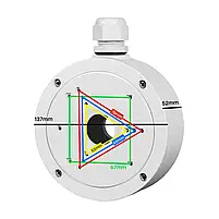 Монтажна коробка Light Vision VLC-06BXH(M), метал, 137*52 мм (75-00276), фото 3
