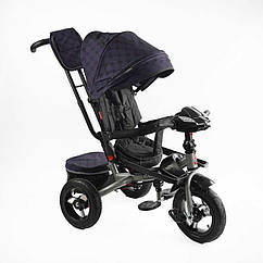 Дитячий велосипед Best Trike поворотне сидіння складане кермо Чорно-фіолетове 164867, 8806431 — 241
