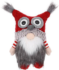 Декоративна іграшка Gnome with owl hat 47 см Різнобарвний BonaDi DP232204, 8796585 — 256