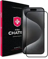 Захисне скло Neu Chatel Corning Gorilla Glass with Mesh for iPhone 15 Pro Max Front Black
