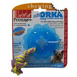 Іграшка для собак "Міні Орка зірочка з канатом" Petstages Mini Orka Ring with Rope арт.238, фото 2