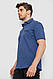 Сорочка чоловіча з принтом, колір джинс, 214R7020 6XL, 6XL, 6XL, фото 3