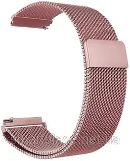 Ремешок для смарт-часов BeCover Milanese Style для Nokia (20mm)/Withings Steel/Ste Wine Red