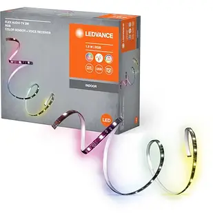 LED Підсвітка стрічка LEDVANCE з USB 18W RGB ІР20 з датчиком зчитування кольору та голосовим приймачем реагує на звук