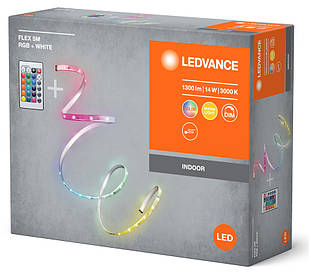 LED Підсвітка стрічка LEDVANCE з USB 14W RGB ІР20 з пультом керування 5M 4099854095443