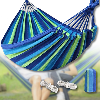 Компактний туристичний гамак 200х80 см для природи та дачі