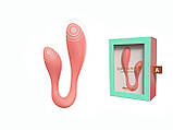 Смарт-стимулятор Adrien Lastic Couple Secrets II + APP для клітора та точки G, кораловий, фото 6