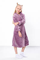 Халат для девочки (6390-034-5) пепельная орхидея Трикотажний Край 32