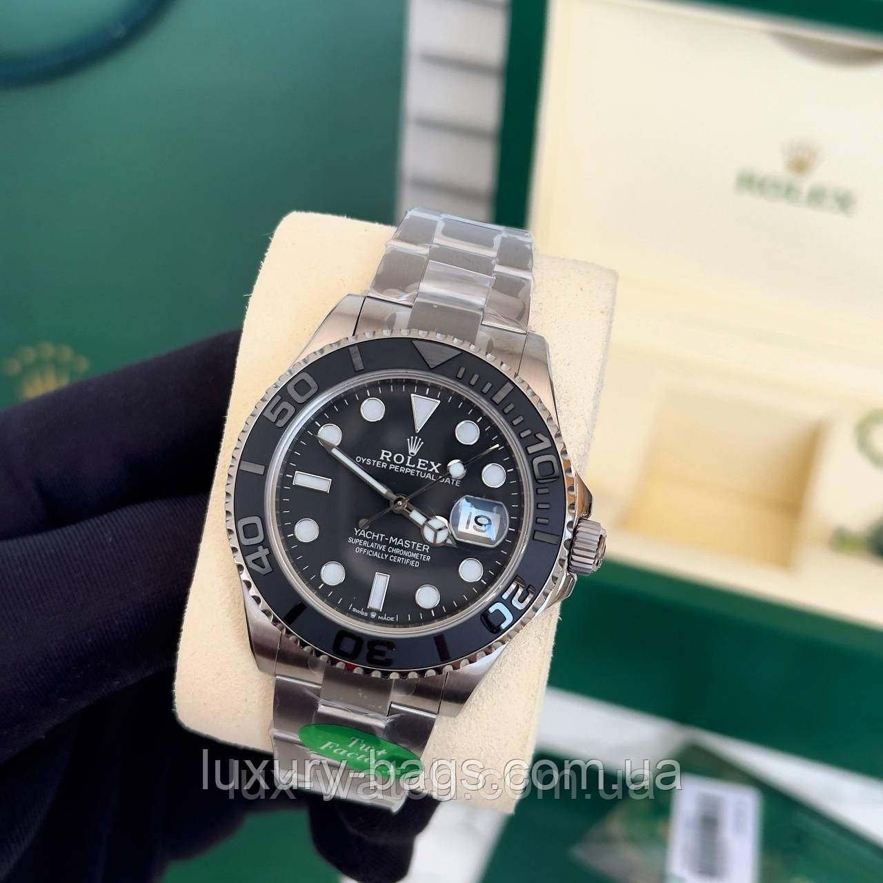 Годинник наручний R.o.l.e.x. Yacht-Master Titanium повний дублікат (механізм 3235)