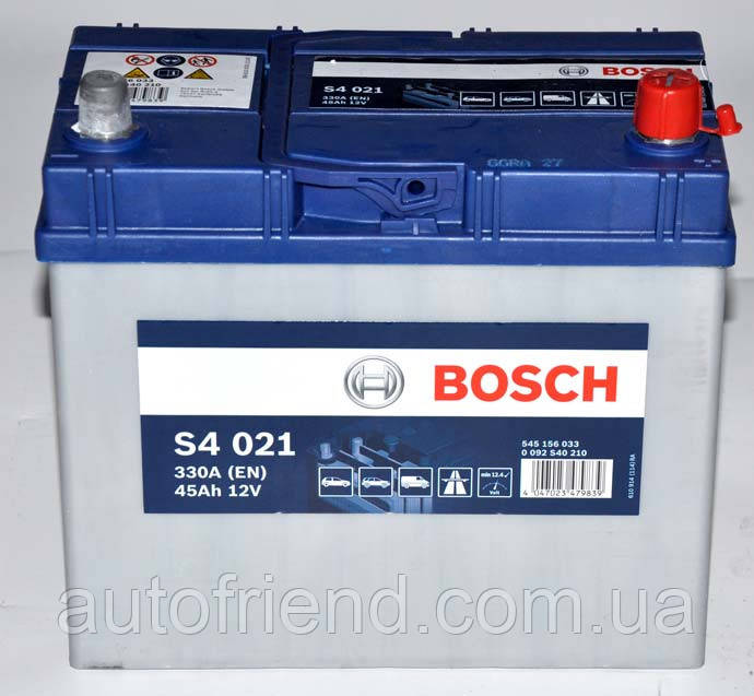 Автомобільний акумулятор Bosch 6CT-45 S4 Silver (S40 210)