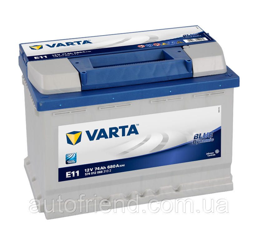 Автомобільний акумулятор VARTA 6СТ-74 BLUE Dynamic (E11)