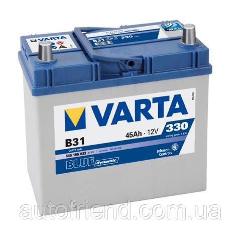 Автомобильный аккумулятор Varta 6CT-45 BLUE Dynamic Asia (B31) - фото 1 - id-p470013508