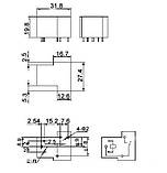 Реле SLA-12VDC-SL-C, 12V, 30 А., фото 3