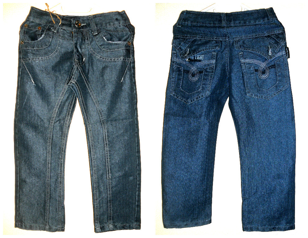 Классические детские джинсы мальчик Подросток , на рост 128-152 см, весна-осень - фото 1 - id-p467132487