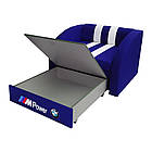 Дитячий диван машина Смарт, розкладне крісло ліжко Smart для дітей комплект з шухлядою 1700х800, фото 7