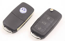 VW - remote key 433Mhz 3 кнопки, 1J0959753AH