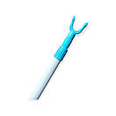 Палка знімач телескопічна для зняття та розвішування одягу 121 см з пластиковим гачком, фото 4