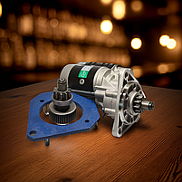 Стартер SLOVAK 12В 3.5 кВт замість пускача ПД-10 без заміни плити і маховика: з "крупним" бендіксом і плитою., фото 7