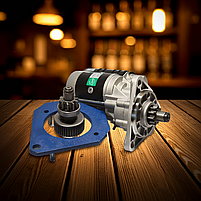 Стартер SLOVAK 12В 3.5 кВт замість пускача ПД-10 без заміни плити і маховика: з "крупним" бендіксом і плитою., фото 9