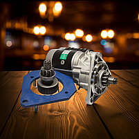 Стартер SLOVAK 12В 3.5 кВт замість пускача ПД-10 без заміни плити і маховика: з "крупним" бендіксом і плитою., фото 3