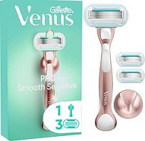 Станок для гоління жіночий Gillette Venus Smooth Sensitive 1 станок + 2 касети