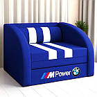 Дитячий диван машина Смарт, розкладне крісло ліжко Smart для дітей комплект з шухлядою 1700х800, фото 2