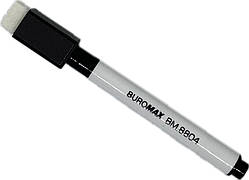 Маркер для магн. дошок Buromax 8804 міні чорний 1-2 мм з магнітом і губкою
