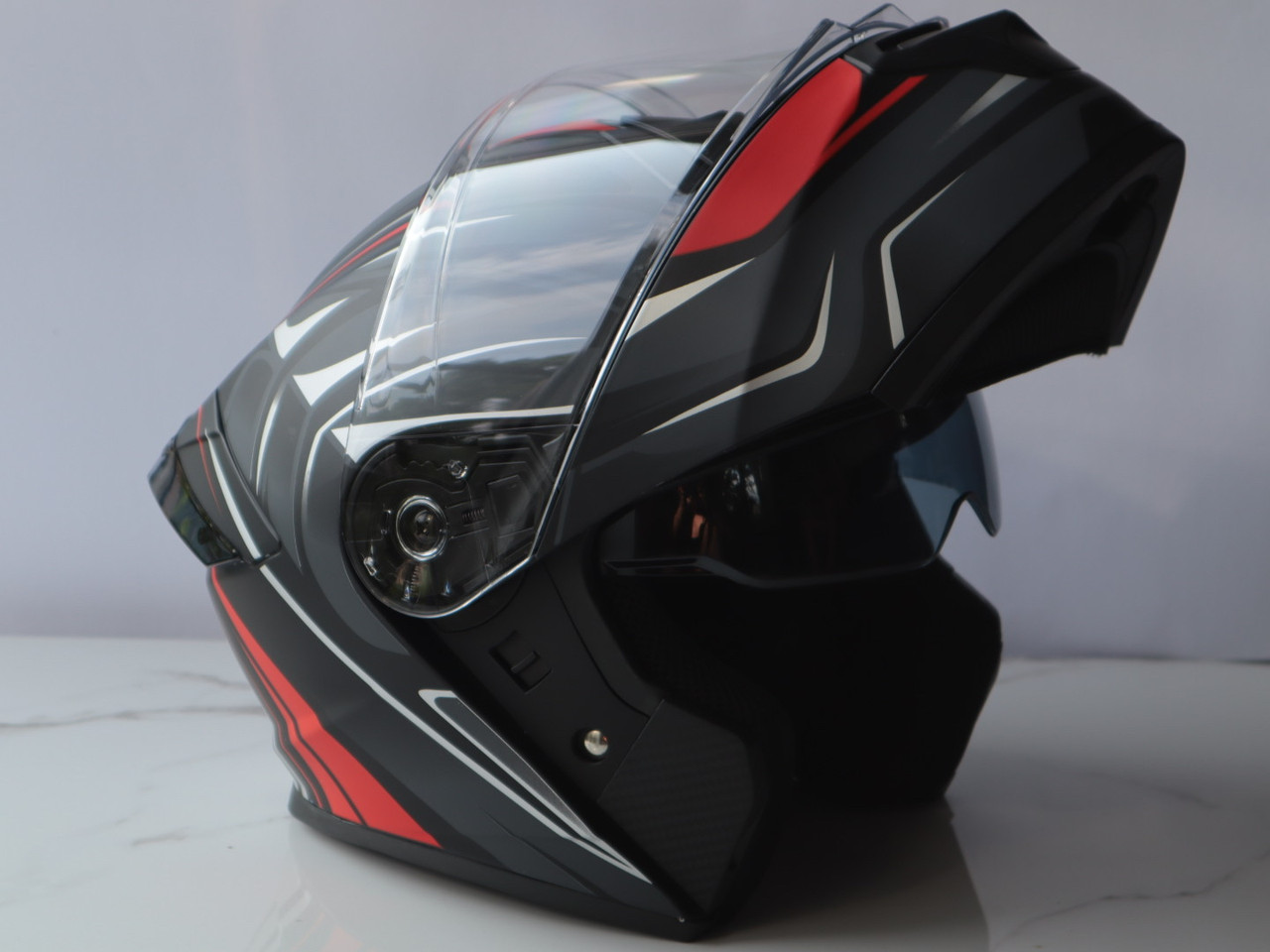 Мотошолом Fxw Hf 130 модуляр з окулярами сертифікація DOT