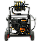 Бензинова гідродинамічна машина для прочистки труб Profter QK-1540 (150 бар.30м.), фото 5