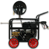Бензинова гідродинамічна машина для прочистки труб Profter QK-1540 (150 бар.30м.), фото 9
