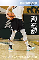 Шорти баскетбольні, спортивні, бігові "Aero Shorts" з кишенями шорти на шнурівці 50-52 5XL, Чорні з білою