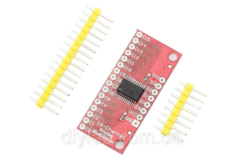 16-ти канальний цифровий мультиплексор CD74HC4067 Arduino, AVR, STM32, Raspberry Pi