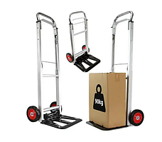 Вантажний візок для складу, для перевезення вантажу до 90 кг 190х710х390мм Складські Візки двоколісні вантажні