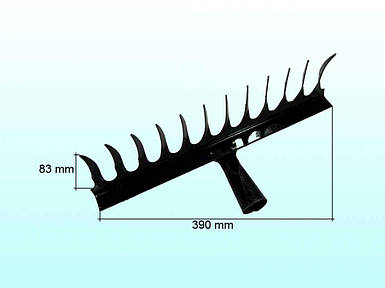 Граблі виті/кручені сталеві для саду/городу 12-ти зуб. кольорова ТМ МИП FG